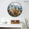thumbnail image 4 of Dreamtimes Beautiful Castle Pattern Wall Clock Silent Non Ticking 10 Inch Round Easy to Read for Home Office School Clock, 4 of 7