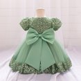 thumbnail image 4 of Baby Girls Dress Toddler Party Dress Cute Church Baptism Birthday Party Formal Dress, 4 of 7