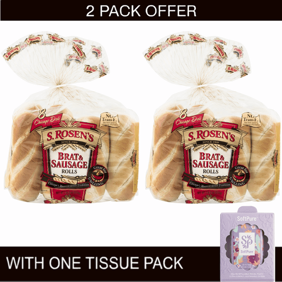 S. Rosen's Brat & Sausage Rolls, 18 oz & Tissue Pack