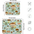 thumbnail image 3 of SKYSONIC Dish Drying Mat for Kitchen Counter Mushroom House Frog Eco Friendly Drying Mat - Easy to Clean Heat Resistant Dish Mat - 18x24, 3 of 6