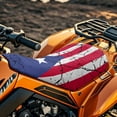 thumbnail image 3 of Uorisanigo ATV Seat Covers Universal Waterproof Vintage Puerto Rico Flag Seat Pad Cover Fits for Sportsman/Rancher/Foreman/Scrambler/Kodiak/Polaris Scrambler Four Wheeler Seats, 3 of 7