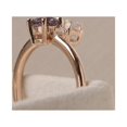 thumbnail image 5 of Rose Gold,Custom Alexandrite And Moonstone Ring,Romantic Gifts For Women, 5 of 5
