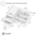 thumbnail image 2 of Organizador de maquillaje Uncluttered Designs, grande, con cajones, color blanco, 2 of 9