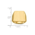 thumbnail image 5 of 14K Yellow Gold Ring Band Signet 17.5x15.0mm Closed Back Men's, 5 of 5