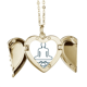 thumbnail image 1 of Trono de loto Meditation pensando Collar colgante en forma de melocotón con alas Unbranded M, 1 of 3