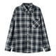 thumbnail image 1 of Mens Camisas de Manga Larga Casual Vintage Turndown Cuello Botón Abajo Camisa Chaqueta con Bolsillo Poliéster Tops Diario, 1 of 5