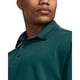 thumbnail image 2 of Polo de golf Under Armour Tech para hombre, Hydro Teal Pitch Grey, 2 of 5