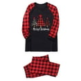 thumbnail image 2 of Odeerbi Christmas Pajamas for Family Plaid Holiday Long Sleeve Family Christmas Pajamas Matching Sets Dad Fashion Plaid Print Blouse Tops Pants Sleepwear Xmas Family Matching PJs Set Red, 2 of 4