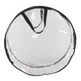 thumbnail image 4 of Abbracc Sac de Rangement pour Couronne de Noël Transparent Résistant aux Déchirures Double Fermeture Éclair PVC Rond 24 Pouces, 4 of 9