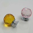 thumbnail image 2 of Manija de cristal de Color, cajón esférico de diamante de un solo orificio, armario, manija de muebles para el hogar, accesorios de Hardware Conjuntos de muebles de dormitorio Transparente 30 mm Bearachild  JJ12822-01B, 2 of 6