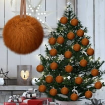 Nkmbld 12Pcs Christmas Ball Ornaments Set Lime Green Furry Christmas Ornaments for Tree Green Christmas Hanging Decorations