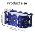thumbnail image 2 of Aqyh Portable Bathtub Adults Folding Tub with Plastic Frame Freestanding Collapsible Bath Tub Family SPA Soaking Tub for Shower Starry Blue, 2 of 9