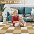 thumbnail image 3 of Haperlare Runner Rugs for Hallway 2'x6' Camel Plaid Entryway Rug Stain-Resistant Rugs for Kitchen Laundry, 3 of 7