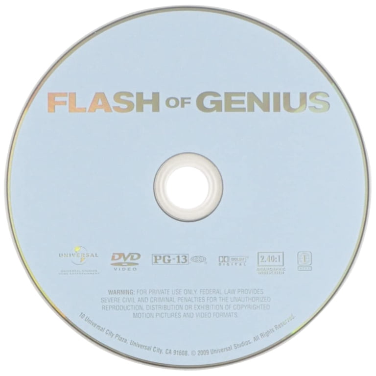 Universal Studios Flash of Genius (DVD) - True Events Based Drama