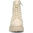 thumbnail image 2 of Sam Edelman Women's Garret Ivory Leather Platform Combat Boots 14M, 2 of 6