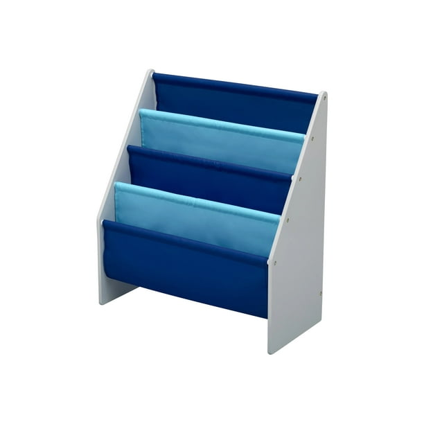 Delta Children Sling Book Rack Storage organizer wood frame gray