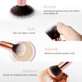 thumbnail image 4 of DUAIU Makeup Brushes 15PCS Make up Brush Set Blush Foundation Concealer Eyeshadow Brushes with 4 Makeup Sponge - Valentine's Day, Xmas Gift, 4 of 8