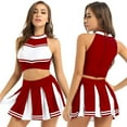 thumbnail image 2 of Women's Skirt Suit Cheerleading for Role Play Outfit for Performances Elegant Design for Cheerleaders Ideal for Events Comfortable and Stylish Ensemble, 2 of 3