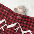 thumbnail image 2 of Yiaed Christmas Buffalo Plaid Print Dog Blankets-Cat Blanket Washable for Couch Protection,Puppy Blanket, Soft Plush Reversible Throw Furniture Protector-Small, 2 of 8