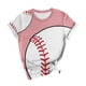 thumbnail image 2 of Tops de Ajuste Suelto para las Mujeres Sudadera Casual Impresa Manga Corta Cuello Redondo Superior, Poliéster, 2 of 3