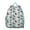 Greenish-blue-9, variant on Forest Frog Student Backpack – Cute Green Frog Cartoon Print With Nature Plant Mushroom Pattern
