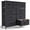 Black with 9 Drawers, variant on GVN Nightstand, Bedside Table,2 Drawers Nightstand, Chest of Drawers with Metal Frame and Wood Top, Black