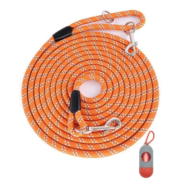 Lanwandeng Long Dog Leash for Dog Training 10FT 16FT/30FT/50FT/100FT, Reflective Threads Rope Dog Leash, Heavy Duty Dog Lead for Large Medium Sm