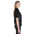 thumbnail image 3 of North End Ladies Fuse Colorblock Twill Shirt 77042 Black/Carbon 3XL, 3 of 4