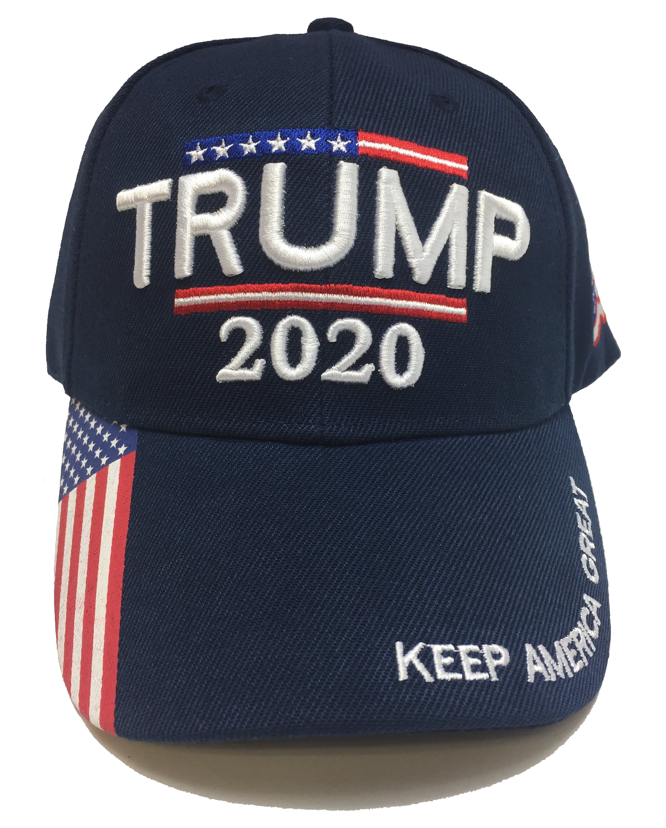 The Hat Depot Trump 2020 President Keep America Great Flag Cotton 3D Cap