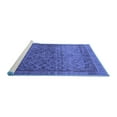 thumbnail image 2 of Ahgly Company Machine Washable Indoor Round Persian Blue Traditional Area Rugs, 3' Round, 2 of 4