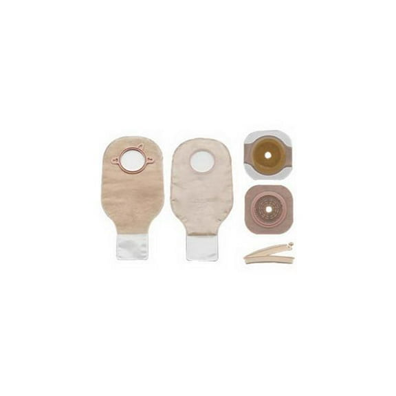 New Image Two-piece Colostomy/ileostomy Drainable Single-use Kit 2-1/4", Clamp Closure Part No. 19154 (5/box)
