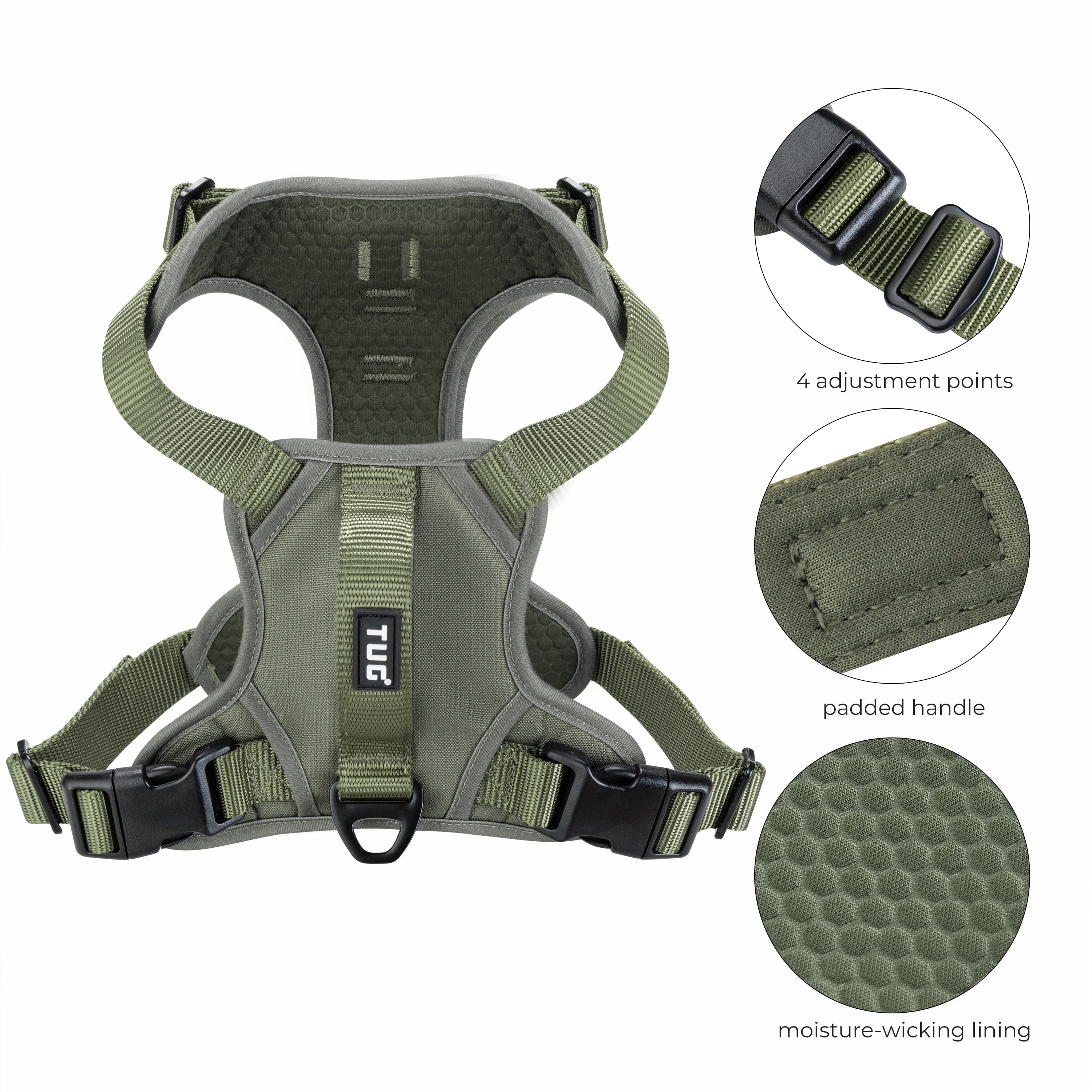 TUG Dog Harness (Medium, Green)