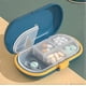 thumbnail image 5 of Pastillero de plástico portátil, pequeño, con 4 compartimentos y tapa, resistente al agua., 5 of 5