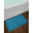 thumbnail image 2 of Gecko Bath Mat, Mexican Motifs Latin American Culture Toucan and Gecko Lizard, Plush Bathroom Decor Mat with Non Slip Backing, 29.5" X 17.5", Petrol Blue Orange, by Ambesonne, 2 of 2