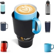 EcoNour Car Cup Holder Expander – Multifunctional Auto Drink Cup Holder Adapter & Organizer - Large, Black