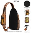 thumbnail image 3 of Colorful Boho Floral Sling Backpack – Durable Water-Resistant Crossbody Backpack with Tropical Flowers, Palm Leaf, and Monstera Designs for Outdoor Use, 3 of 6