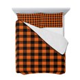 thumbnail image 7 of Farm Buffalo Plaid Full Size Down Alternative Comforter, Lightweight Comforter Quilt Bedding Set with Pillow Shams Orange Black Checkered All Seasons Bed Comforter Duvet Insert 78"x90", 7 of 7