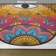 thumbnail image 6 of Ambesonne Oriental Place Mats Set of 4, Colorful Lotus, Standard Size, Sky Blue Orange and Pink, 6 of 6