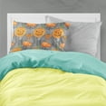 thumbnail image 2 of Watecolor Halloween Pumpkins Fabric Standard Pillowcase, 2 of 2