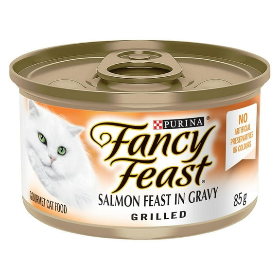 Fancy Feast Grilled Salmon in Gravy, Wet Cat Food 85g