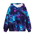 thumbnail image 2 of Bnwani Hoodies for Girls V Neck Long Sleeve Pockets Sweatshirt Tops Pullover, 2 of 4