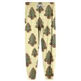 thumbnail image 7 of Wutalume Men's Drawstring Pocket Cuffed Casual Pants with Christmas Print, Soft Home Sleep Pants for Lounge, Holiday Wear, and Comfortable Relaxation,Yellow 3XL, 7 of 7