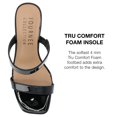 thumbnail image 4 of Journee Collection Womens Clover Tru Comfort Foam Low Heel Wedge Sandals, 4 of 6