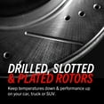 thumbnail image 6 of PowerStop Rear Z26 Street Warrior Carbon-Fiber Ceramic Brake Pad and Drilled and Slotted Rotor Kit Fits: FORD MAZDA MERCURY Select Models K772-26, 6 of 9