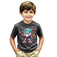 thumbnail image 2 of Lullu Boys Baseball Graphic Short Sleeve T Shirt Active T-Shirt Summer Tee, Sizes 6-7, 2 of 4