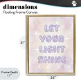 thumbnail image 4 of Stupell Industries Eclectic Let Your Light Shine Pastels Gold Floating Frame Canvas Art, 25 x 31, by Lil' Rue, 4 of 8
