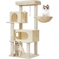 thumbnail image 1 of Cat Tree Cat Tower for Indoor Cats .=CM Suitable for Kittens with Luxurious Cat Condo with Adjustable Baskets and Luxurious Perch Light MSSW, 1 of 9