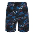 thumbnail image 6 of Kdxio Blue Sports Car Pattern Mens Casual Shorts - Drawstring Summer Beach Sports Shorts for Men, 6 of 9