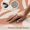 thumbnail image 6 of ODIKA 3'x5' Orange Warm Terracotta Sun Line Design Washable Accent Rug Elegant Minimalist Leaf and Motifs for Modern Pet Friendly, Non-Shedding Mat for Bedside, Nursery Room, 6 of 7