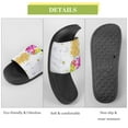 thumbnail image 7 of GZHJMY Stylish Slides for Women Men, Coloured Pineapple Marble Soft Flexible Slip-on Sandals Slippers, 7 of 7